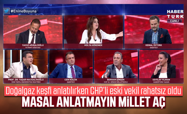 Doğalgaz keşfi anlatılırken Berhan Şimşek: Masal anlatmayın