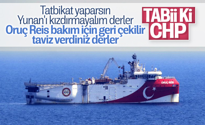 CHP, Oruç Reis'in bakıma alınmasını taviz olarak gördü