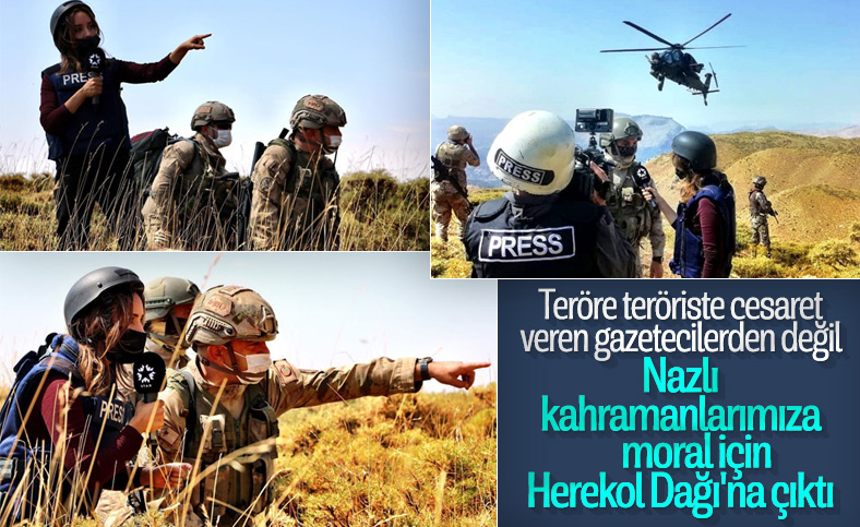 Nazlı Çelik, Mehmetçik'le birlikte Herekol'da