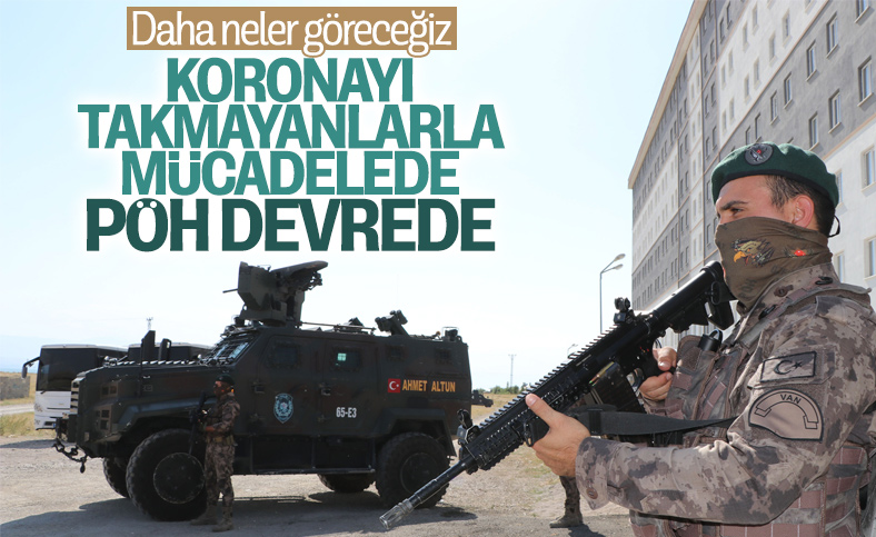 Van'da özel harekat polisleri karantina nöbeti tutuyor