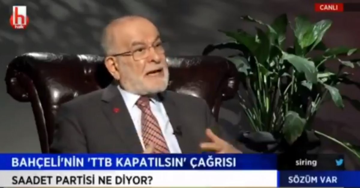 Temel Karamollaoğlu TTB nin kapatılmasına karşı olduğunu söyledi #1