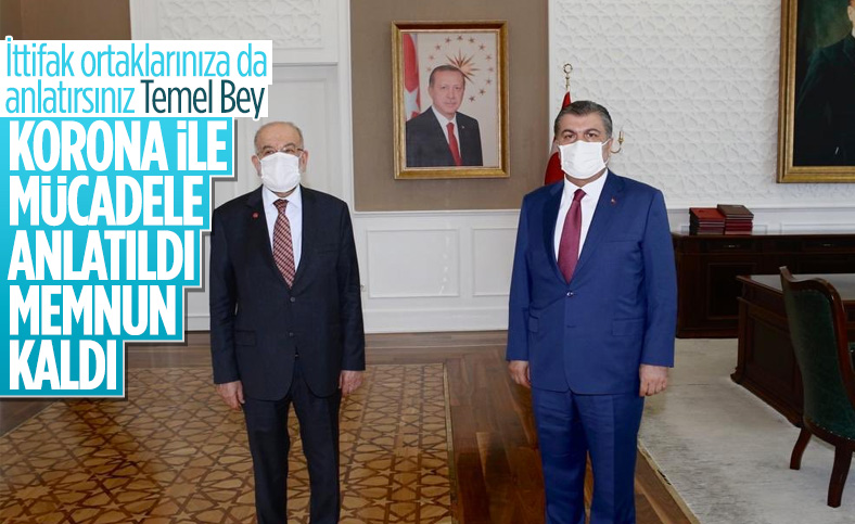 Fahrettin Koca, Temel Karamollaoğlu'na korona ile mücadeleyi anlattı