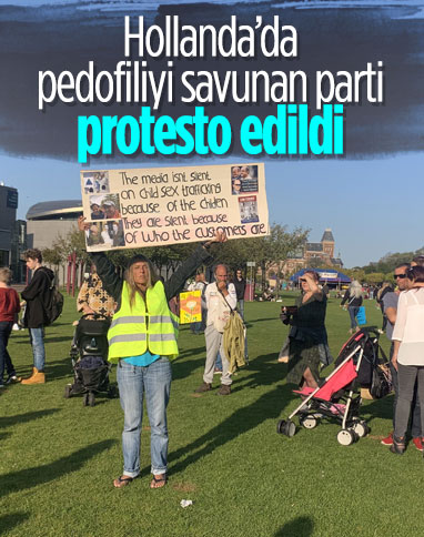 Hollanda’da pedofili yanlısı siyasi parti protesto edildi