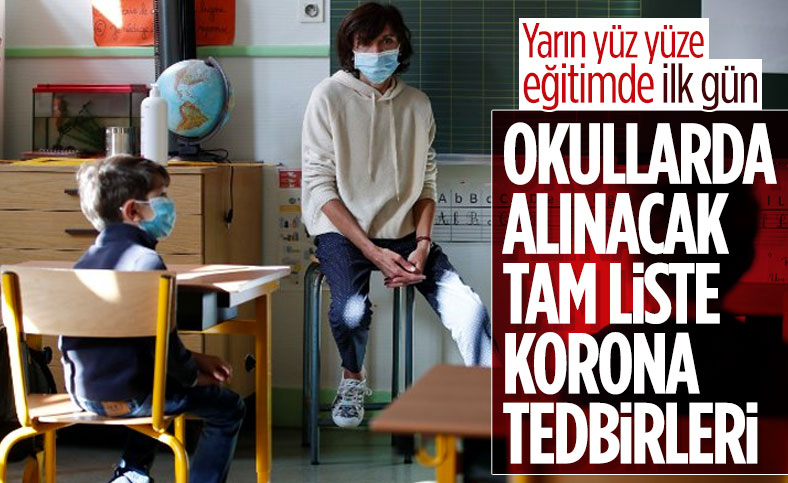 Okullarda alınacak koronavirüs tedbirleri
