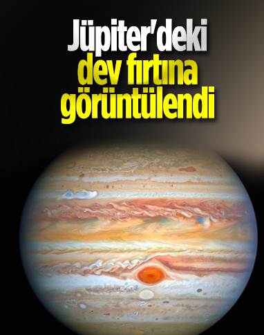 Hubble Uzay Teleskobu, Jüpiter'deki dev kırmızı lekeyi gösteren en net fotoğraflarından birini çekti