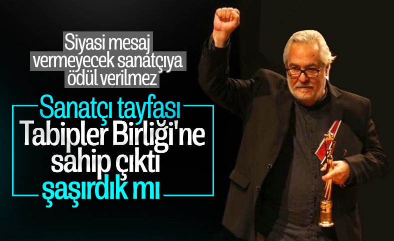 Ödül alan Rutkay Aziz'den Türk Tabipler Birliği'ne destek
