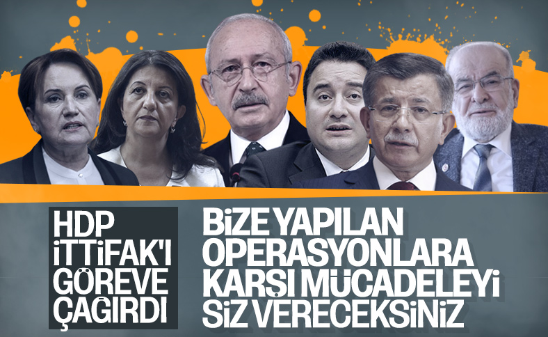 HDP muhalefet partilerinden destek istedi