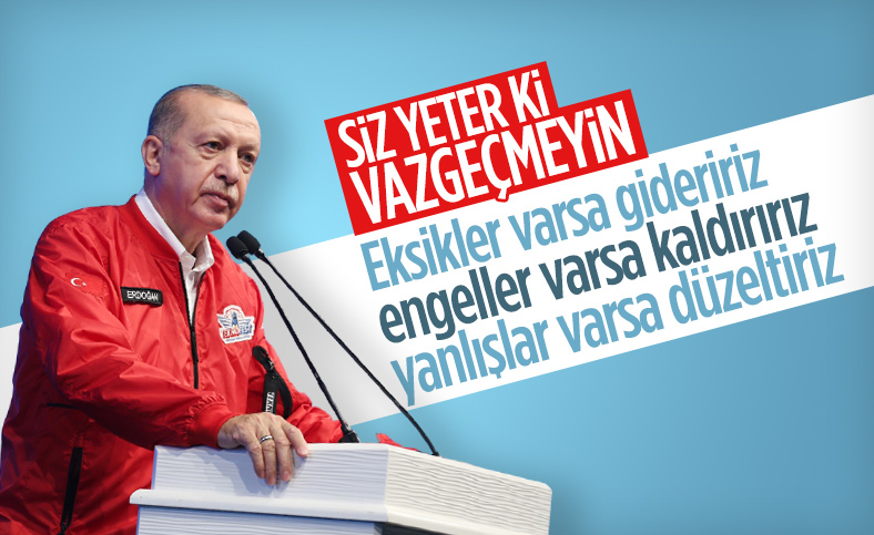 Cumhurbaşkanı Erdoğan Gaziantep'te düzenlenen Teknofest'te