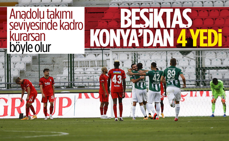 Beşiktaş, Konyaspor'a 4-1 mağlup oldu