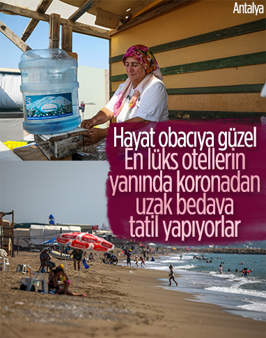 Antalya'da obacılar tatilini sürdürüyor 