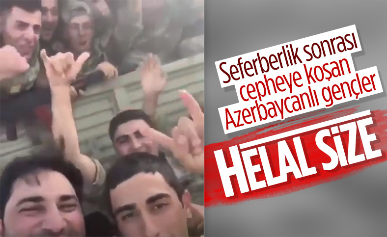 Azerbaycan askerlerinin keyifleri yerinde