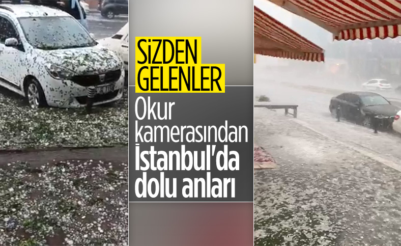 İstanbul'da okur kamerasından dolu anları