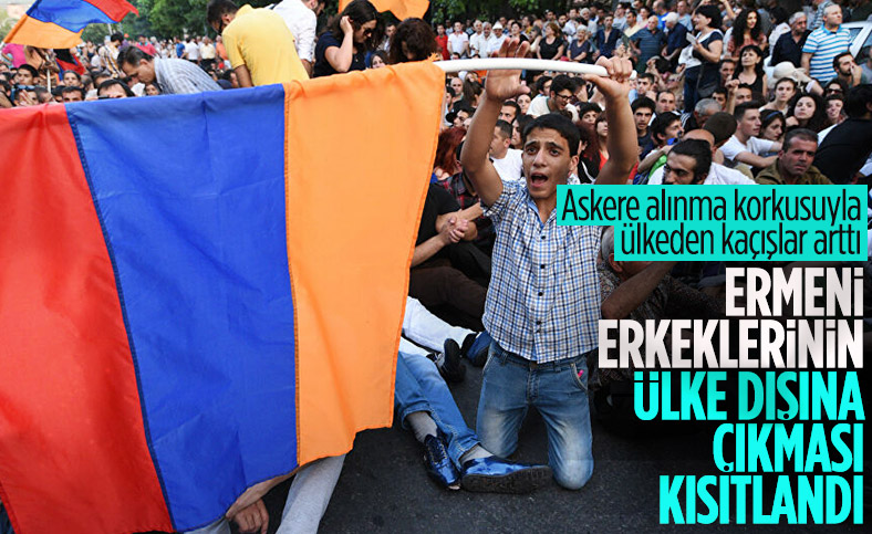 Ermenistan'da erkeklerin ülke dışına çıkması kısıtlandı
