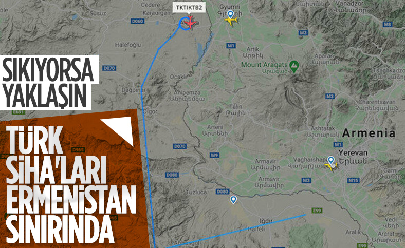 Türk SİHA'ları Ermenistan sınırında