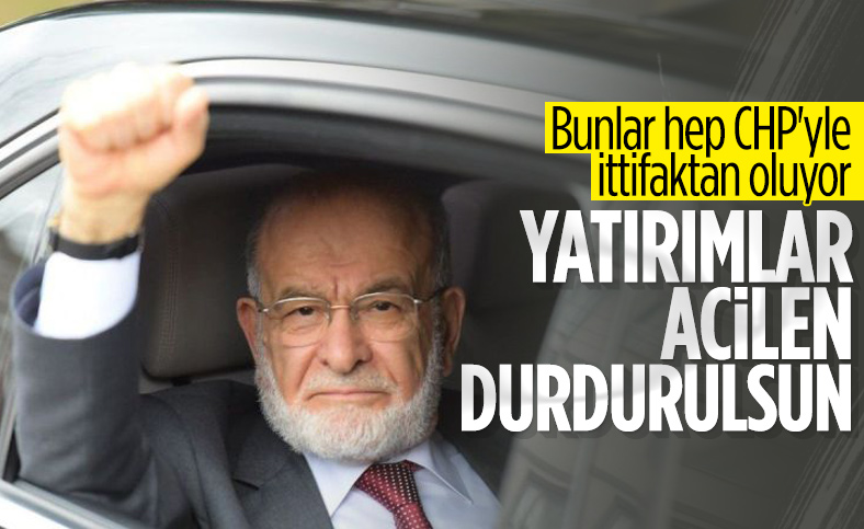 Temel Karamollaoğlu: Yatırımlar durdurulmalı