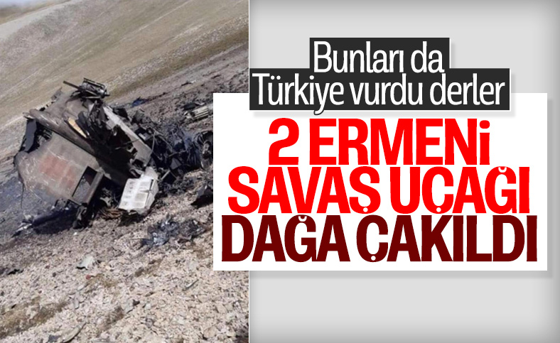 Ermenistan'a ait 2 savaş uçağı düştü