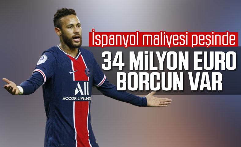 Neymar'ın İspanyol maliyesine borcu 34 milyon euro