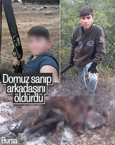 Bursa’da domuz avında arkadaşını öldürdü