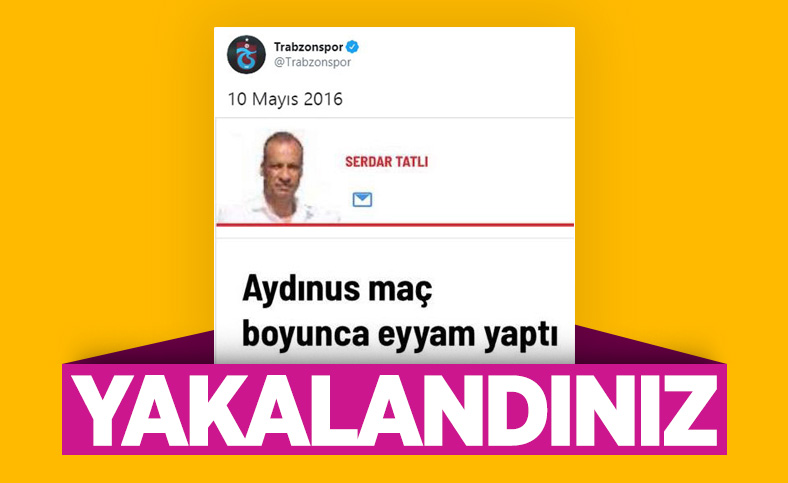 Trabzonspor'dan Serdar Tatlı paylaşımı