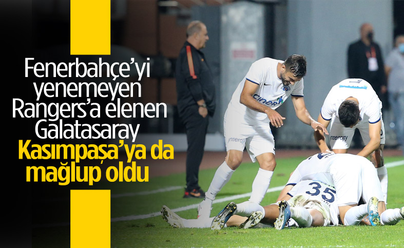 Galatasaray, Kasımpaşa'ya 1-0 yenildi