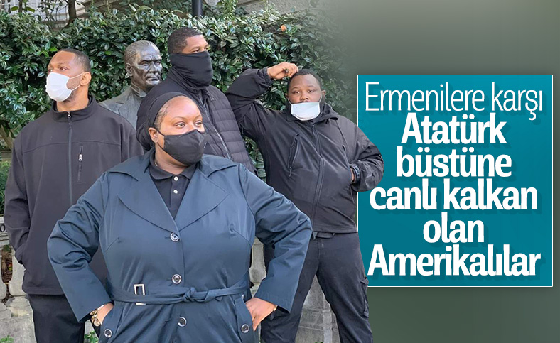 ABD'de Atatürk büstünü, Ermeni saldırılarına karşı korudular