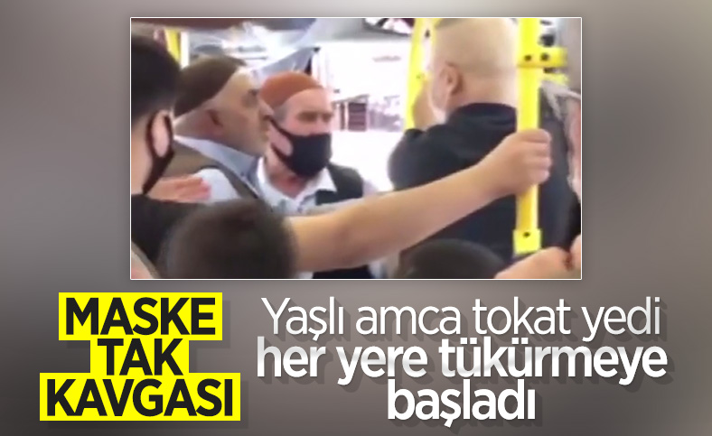 İstanbul'da halk otobüsünde yolcuların maske kavgası