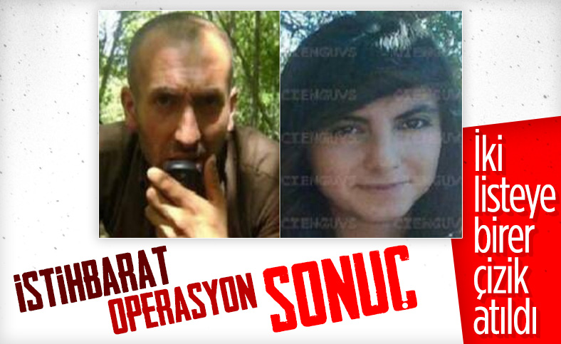 Tunceli'de kırmızı ve turuncu listede bulunan 2 terörist öldürüldü