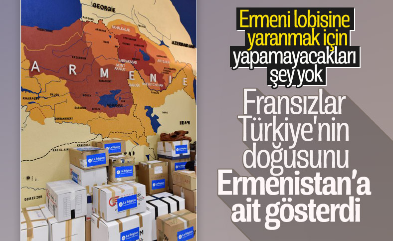 Fransızlardan skandal Ermenistan haritası paylaşımı