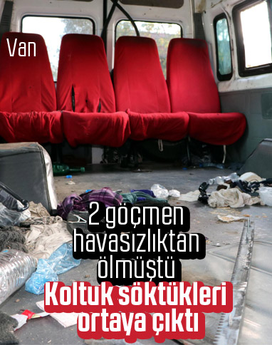 Van'da göçmenleri taşımak için koltukları söktüler