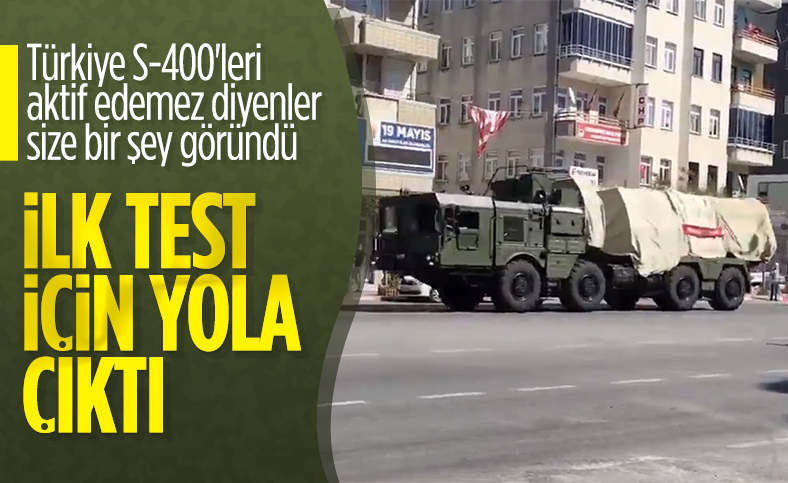 S-400’ler test atışı için Sinop’a gönderildi