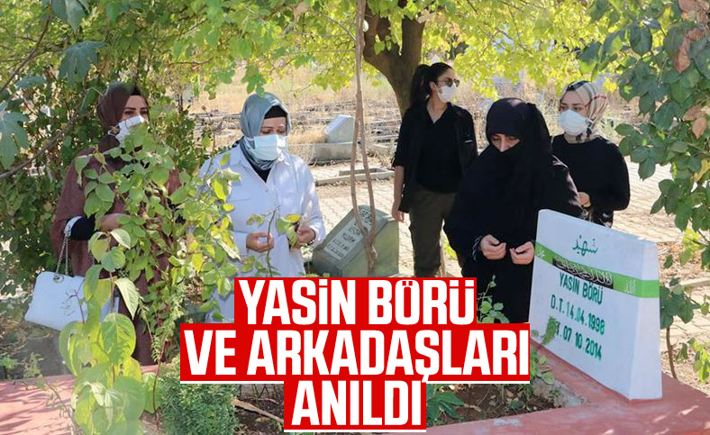 Şehit Yasin Börü ve arkadaşları mezarları başında anıldı