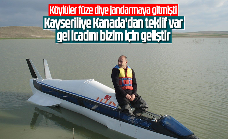 Kayseri'de suda gidebilen yüksek hızlı araç yaptı, Kanada talip oldu