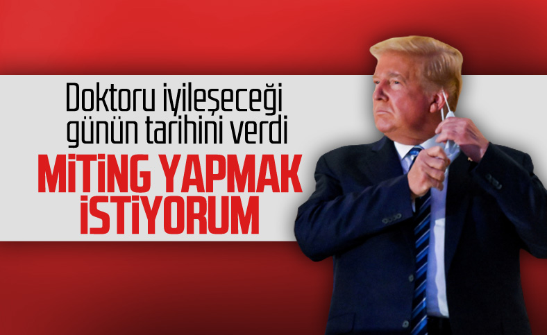 Trump, cumartesi ve pazar günü miting yapmak istediğini söyledi