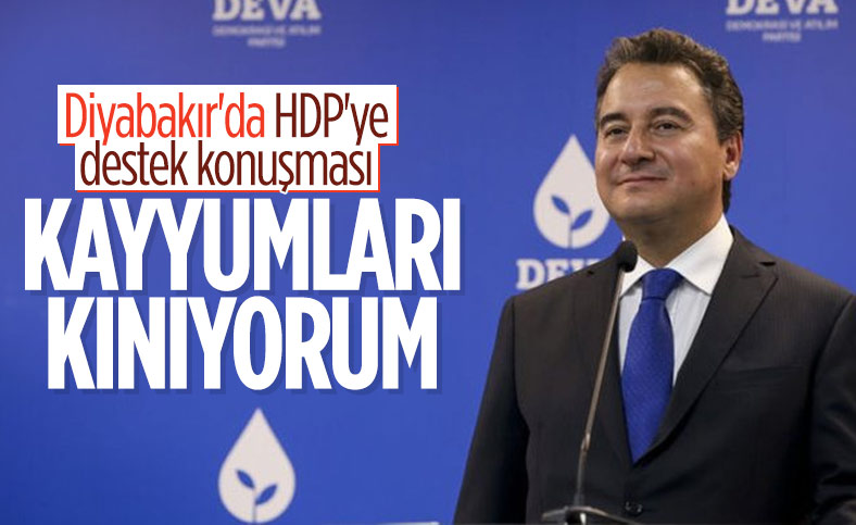 Ali Babacan'dan HDP'lilere destek