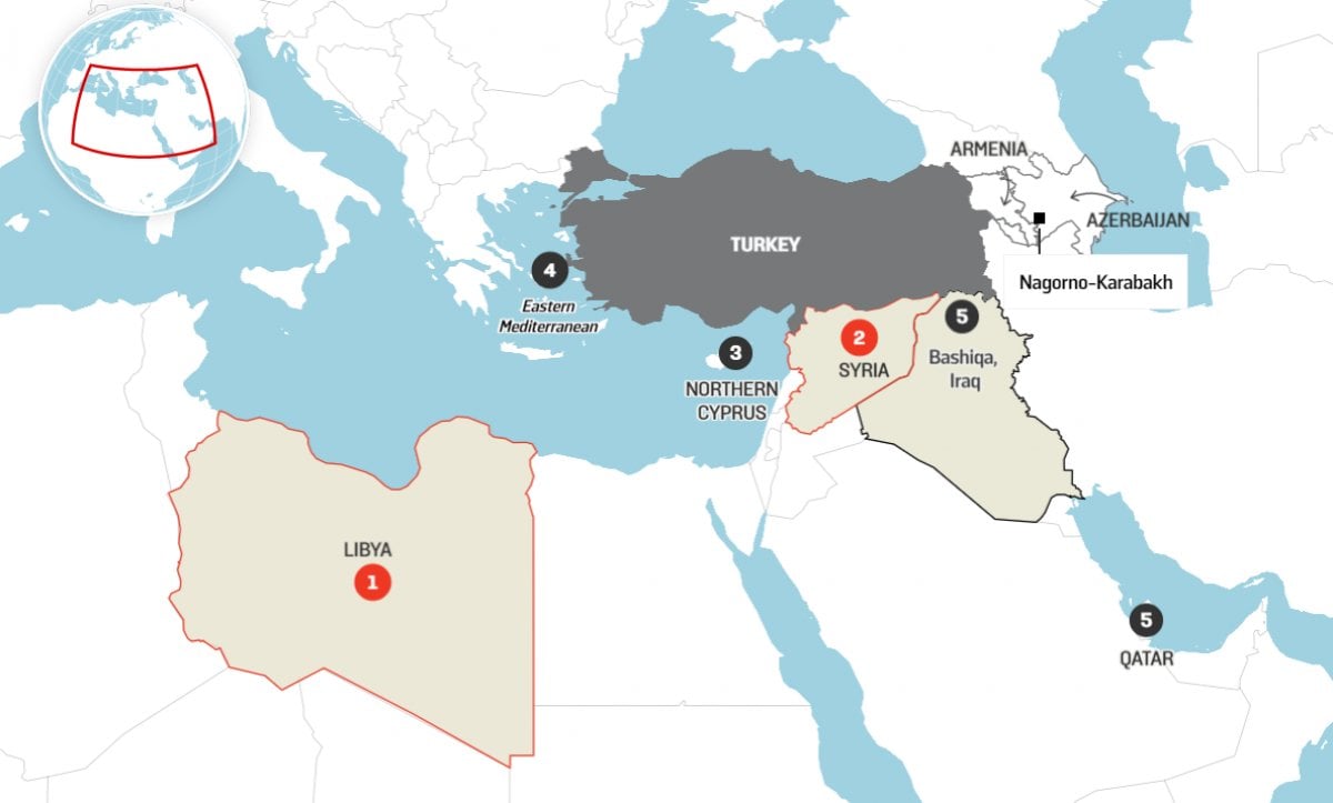 Foreign Policy den Türk askeri varlığı haritası #1