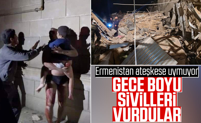 Ermenistan Gence'ye yüzlerce füze ile saldırdı
