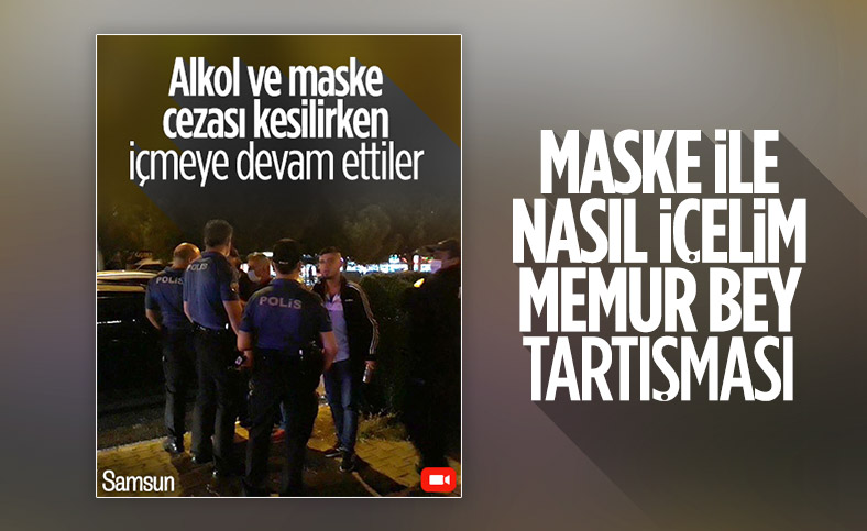 Samsun'da alkollü şahıslar polise zor anlar yaşattı