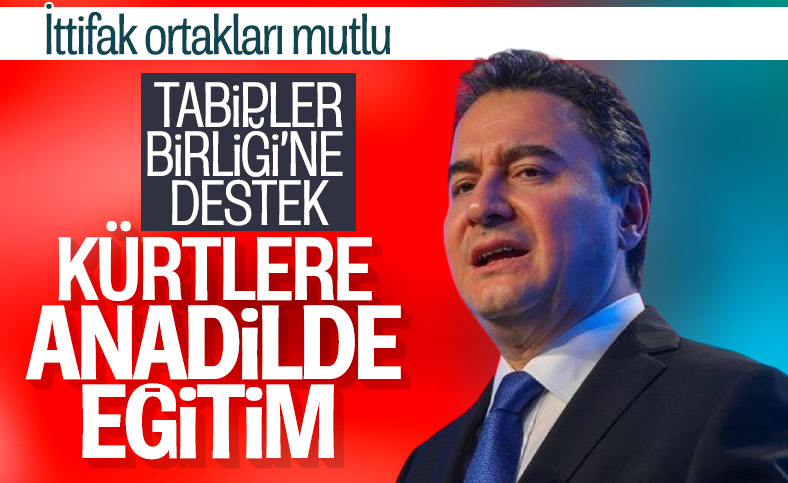 Ali Babacan'dan anadilde eğitim ile Tabipler Birliği açılımı