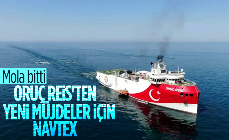 Oruç Reis için yeni NAVTEX yayınlandı