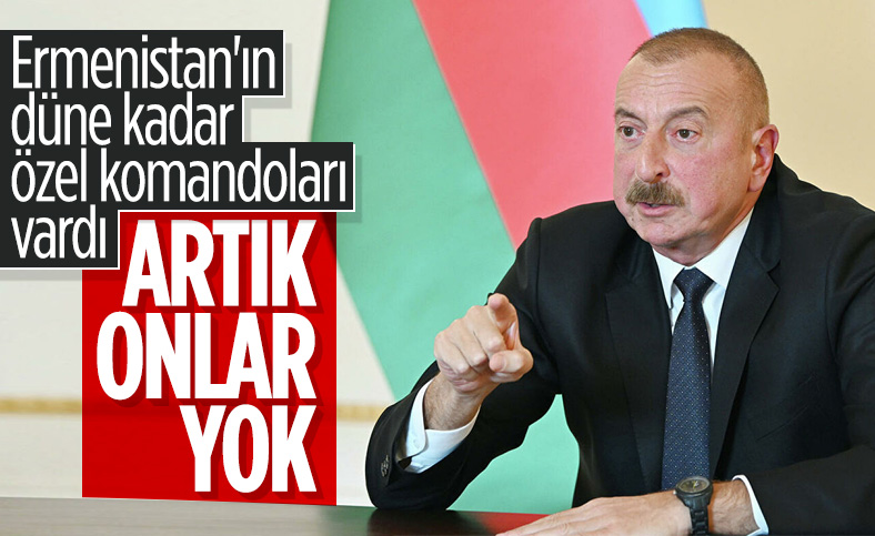 Azerbaycan Cumhurbaşkanı İlham Aliyev: Ermenistan'ın özel komandoları etkisiz hale getirildi