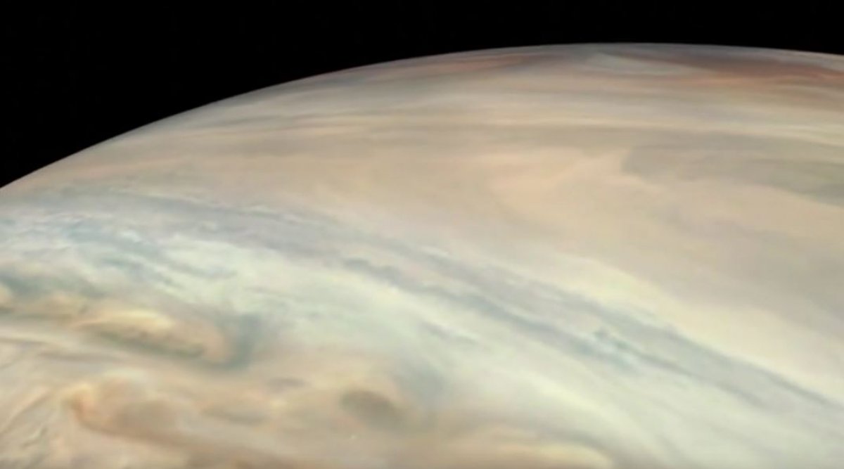 NASA, Juno uzay aracının çektiği görüntülerle yeni bir Jüpiter videosu