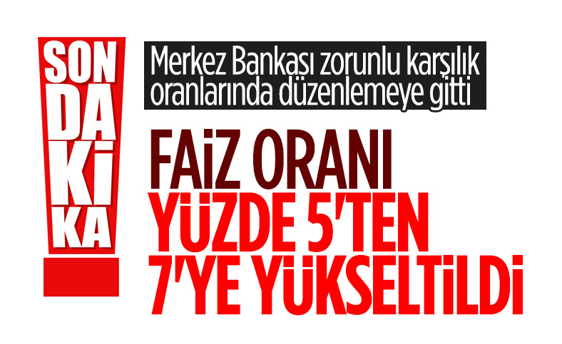 Merkez Bankası, zorunlu karşılık oranlarında düzenlemeye gitti