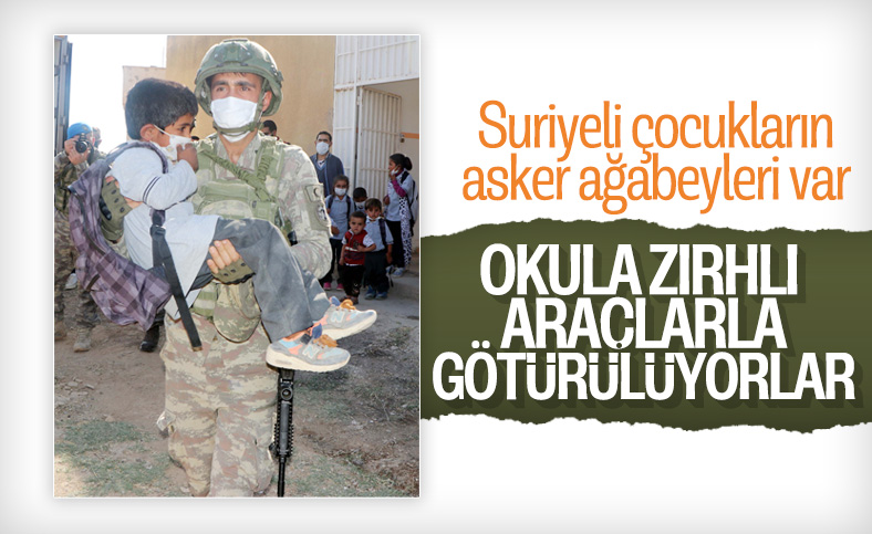 Resulayn’da öğrenciler okullarına zırhlı araçlarla gidiyor