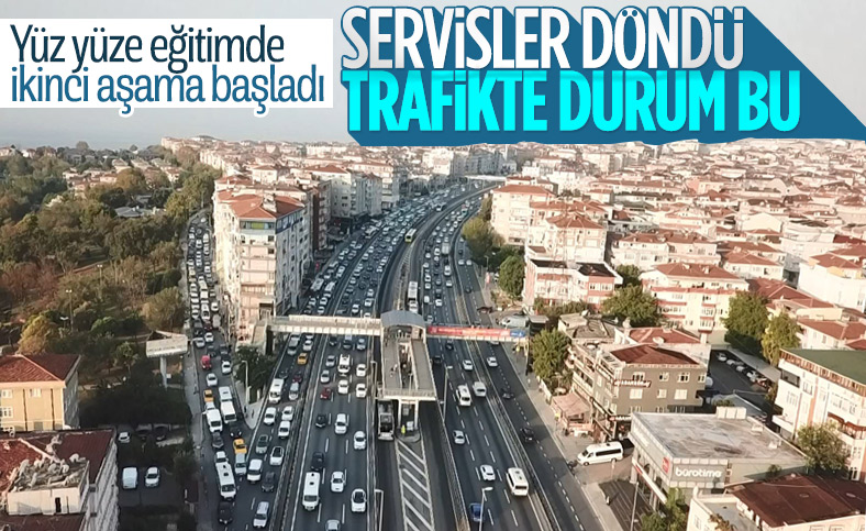 Yüz yüze eğitimde ikinci aşama başladı, trafik yoğunlaştı