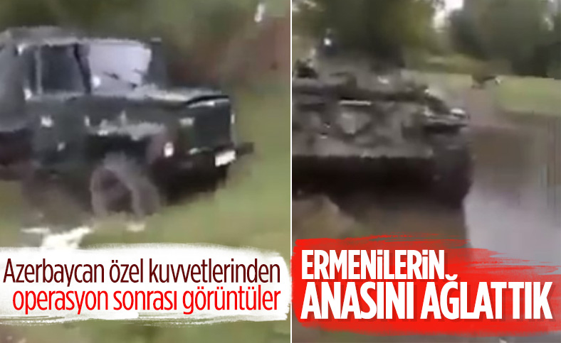 Azerbaycan ordusundan operasyon sonrası görüntüler