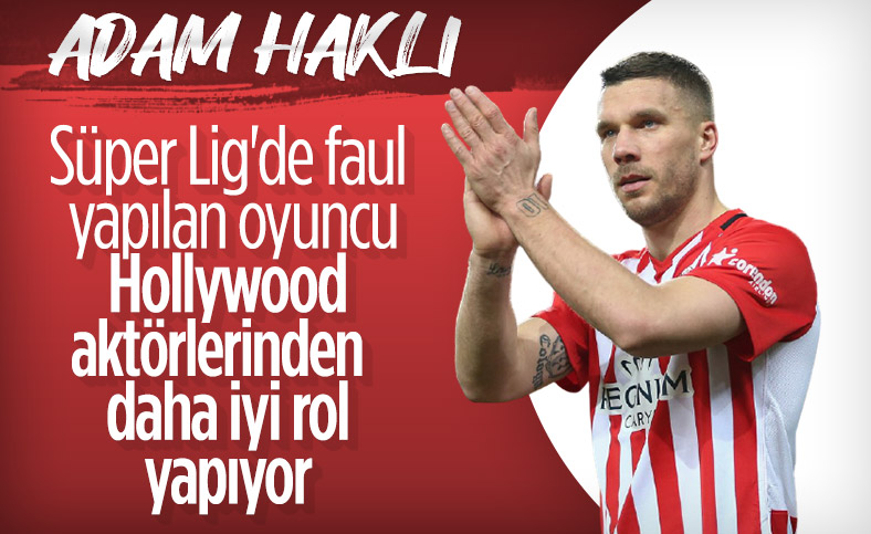 Podolski: Süper Lig'de hakemler çabuk kart gösteriyor