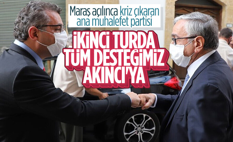 Kuzey Kıbrıs′ta muhalefetten Akıncı′ya destek