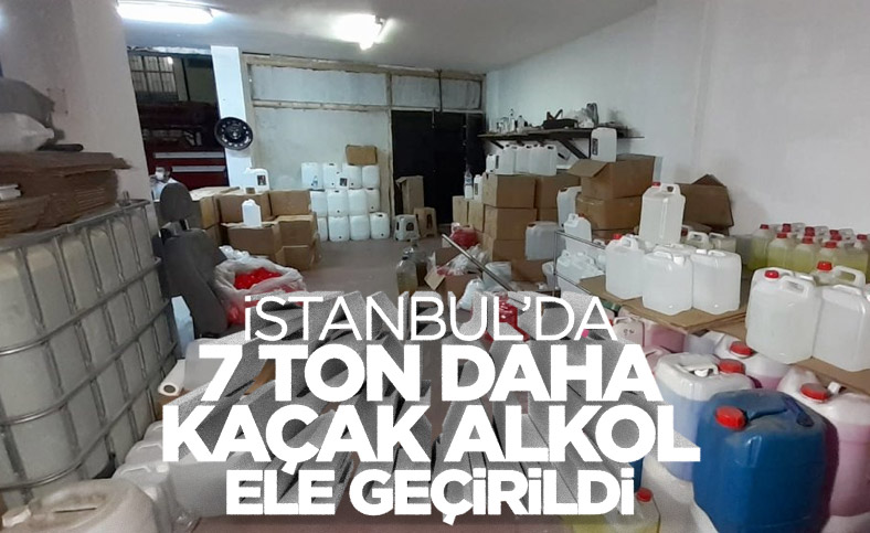 İstanbul’da sahte içki imalathanesinde 7 ton alkol bulundu