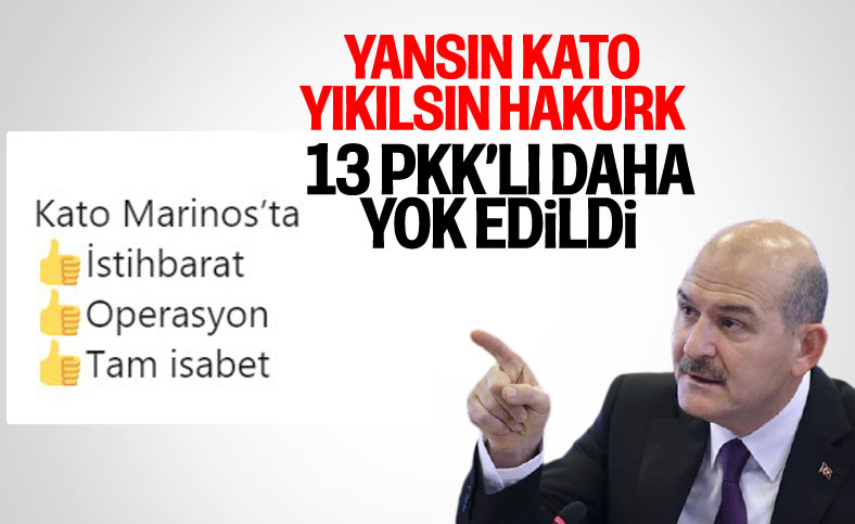 Bakan Süleyman Soylu duyurdu: 8 terörist etkisiz hale getirildi