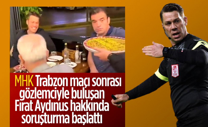 Gözlemciyle yemeğe giden Fırat Aydınus'a soruşturma